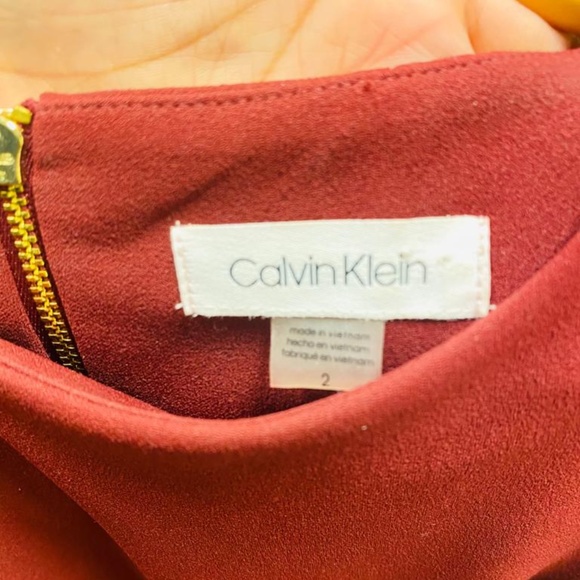 Belted Fit-&-Flare Dress - Calvin Klien - Picture 3 of 4